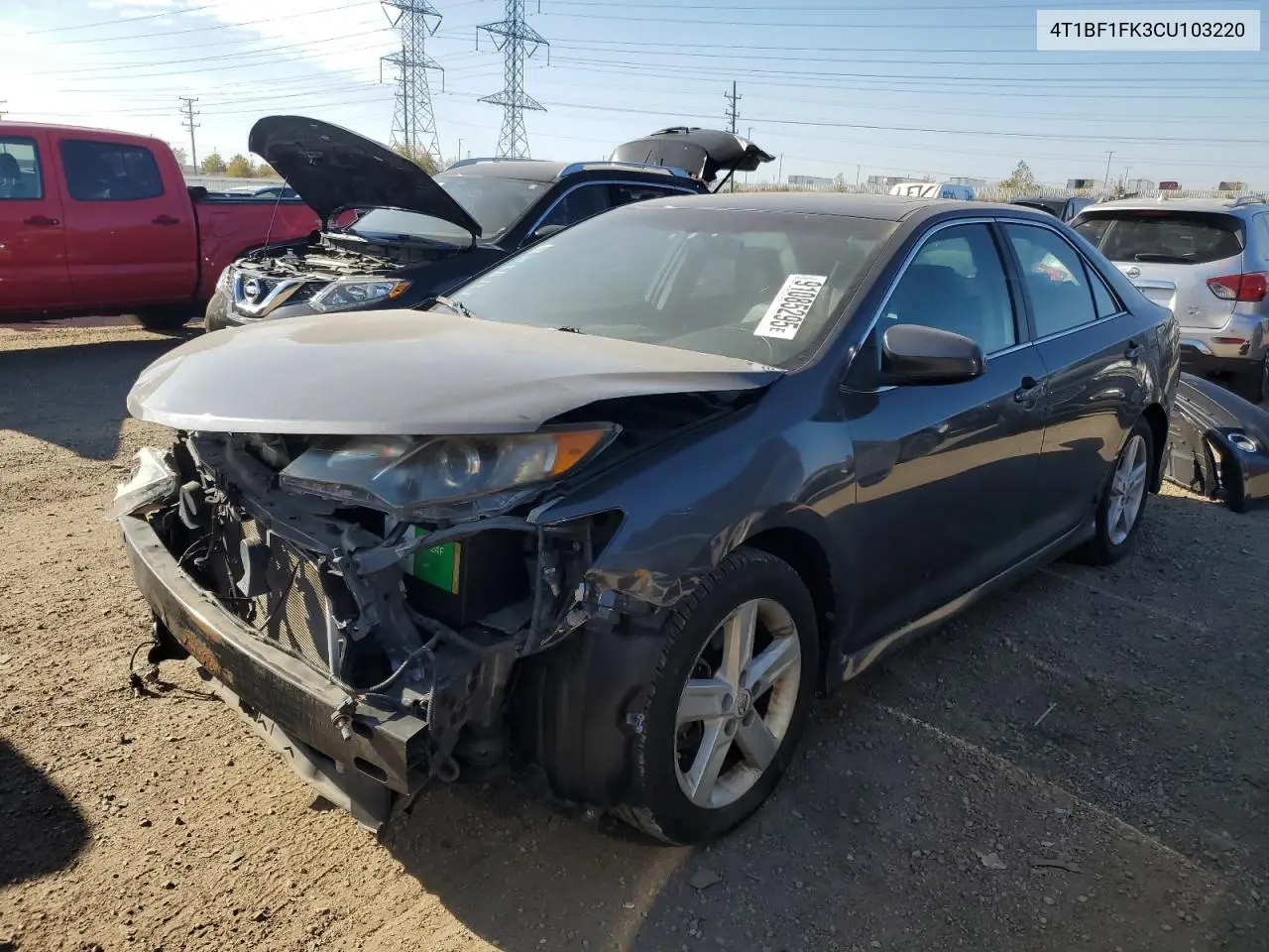 4T1BF1FK3CU103220 2012 Toyota Camry Base