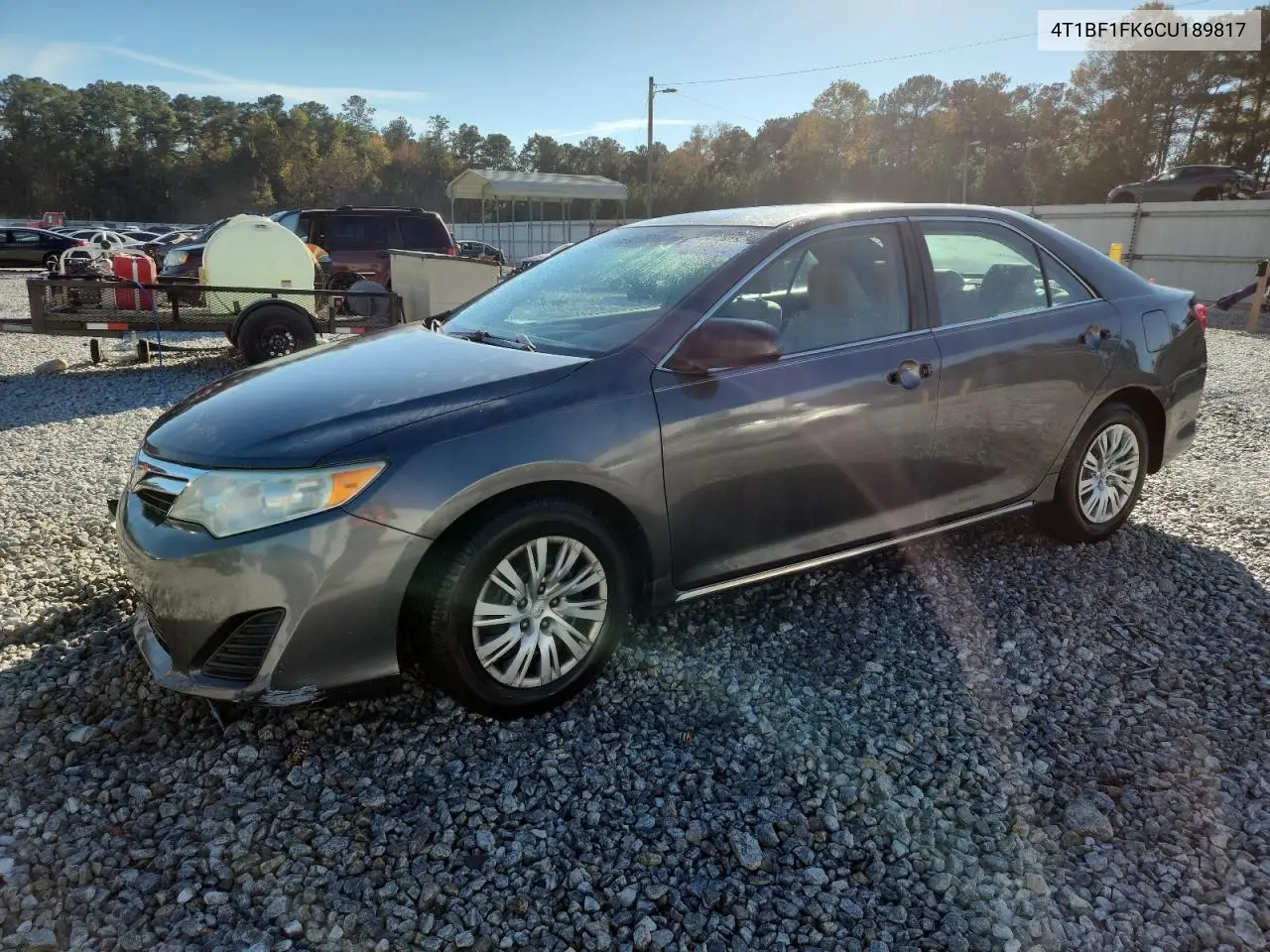 4T1BF1FK6CU189817 2012 Toyota Camry Base