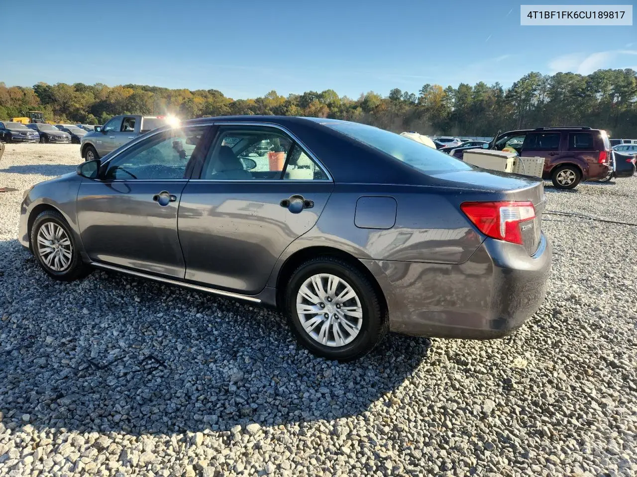 4T1BF1FK6CU189817 2012 Toyota Camry Base