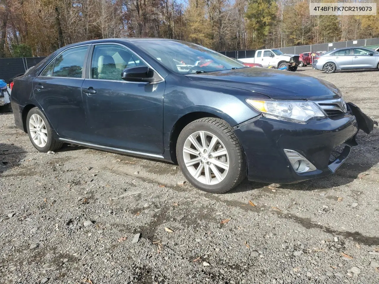 4T4BF1FK7CR219073 2012 Toyota Camry Base