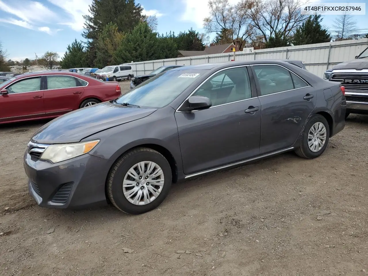 4T4BF1FKXCR257946 2012 Toyota Camry Base