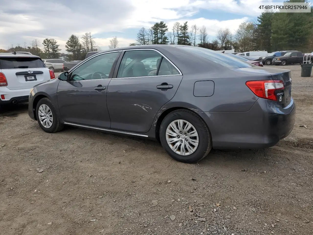 4T4BF1FKXCR257946 2012 Toyota Camry Base