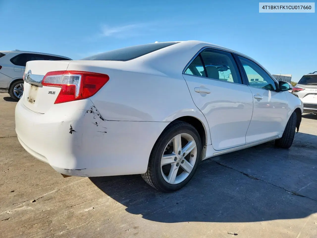 4T1BK1FK1CU017660 2012 Toyota Camry Se