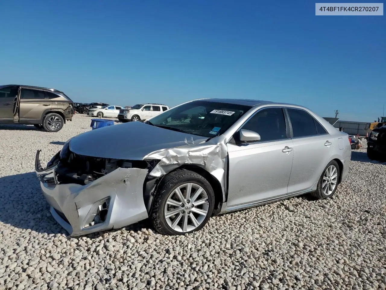 4T4BF1FK4CR270207 2012 Toyota Camry Base