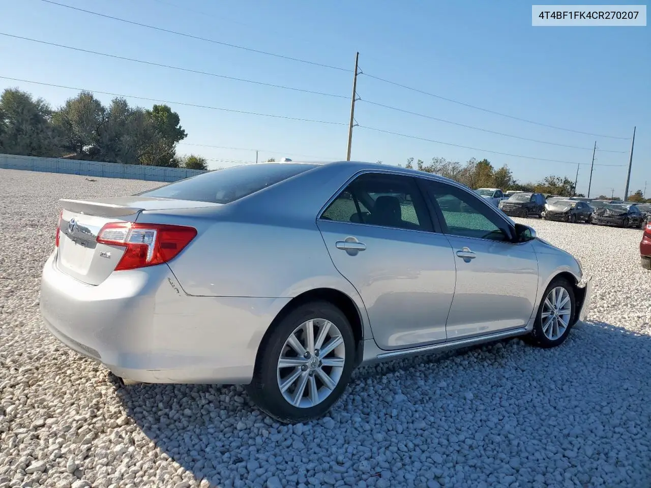4T4BF1FK4CR270207 2012 Toyota Camry Base