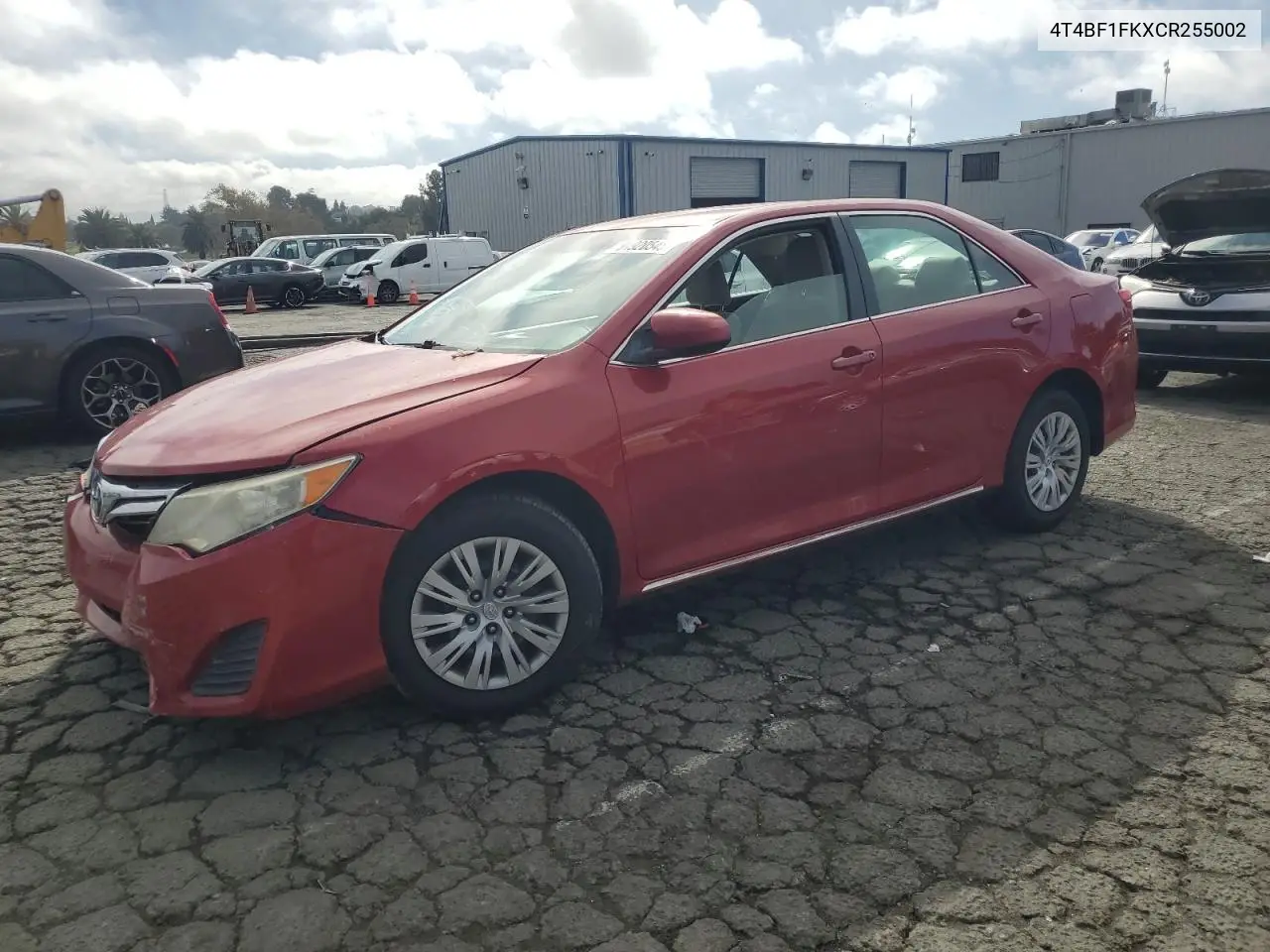 4T4BF1FKXCR255002 2012 Toyota Camry Base