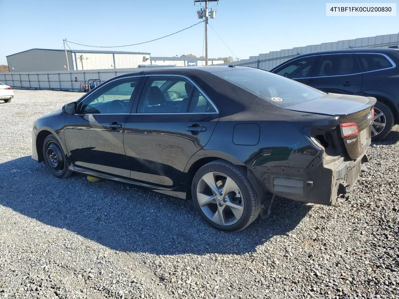 4T1BF1FK0CU200830 2012 Toyota Camry Base
