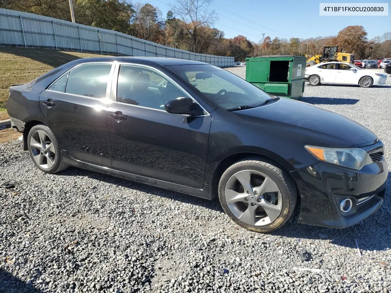 4T1BF1FK0CU200830 2012 Toyota Camry Base