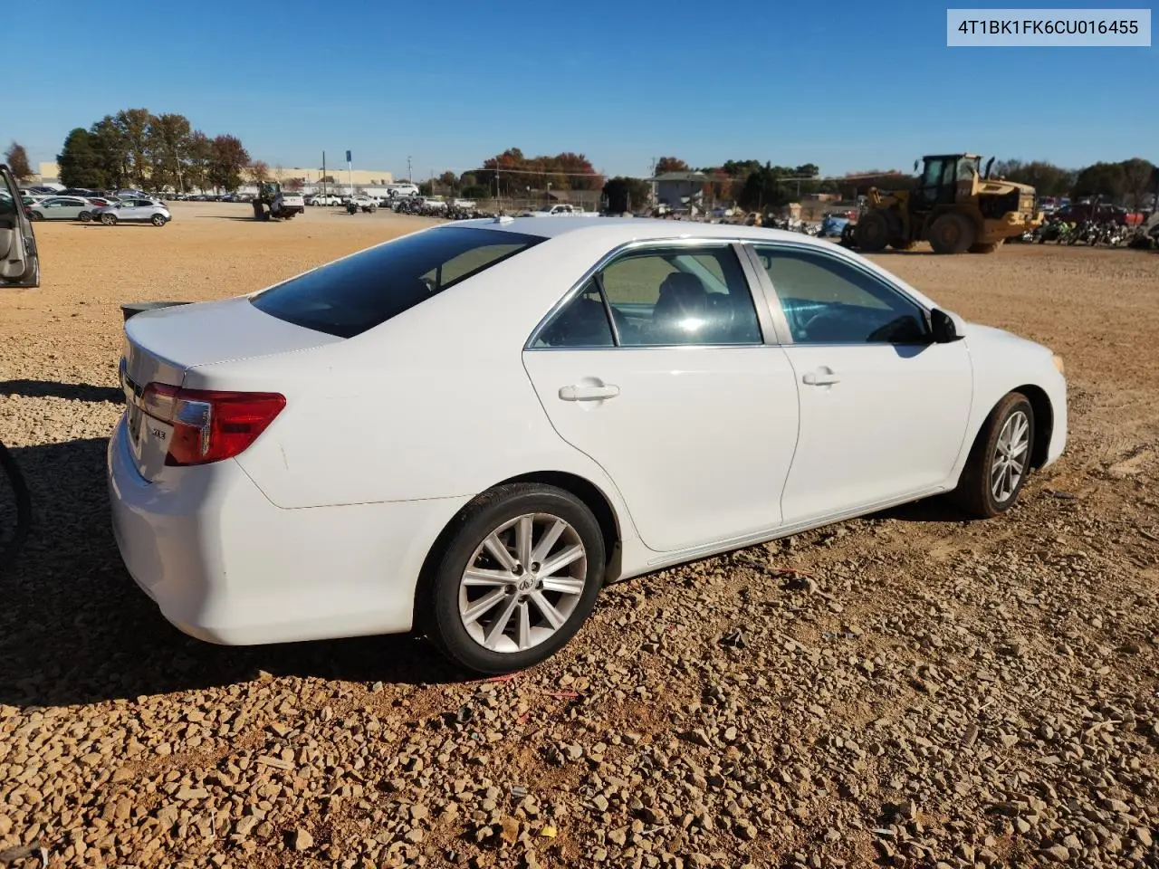 4T1BK1FK6CU016455 2012 Toyota Camry Se