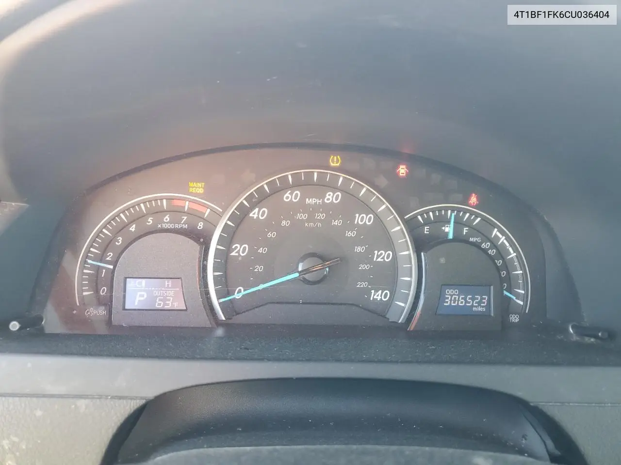 4T1BF1FK6CU036404 2012 Toyota Camry Base