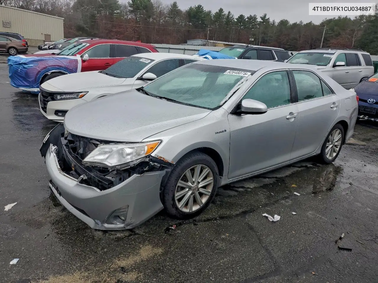 4T1BD1FK1CU034887 2012 Toyota Camry Hybrid