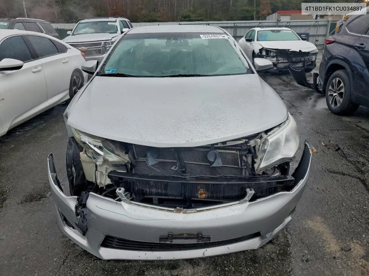 4T1BD1FK1CU034887 2012 Toyota Camry Hybrid