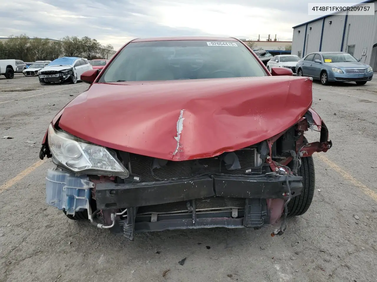 4T4BF1FK9CR209757 2012 Toyota Camry Base