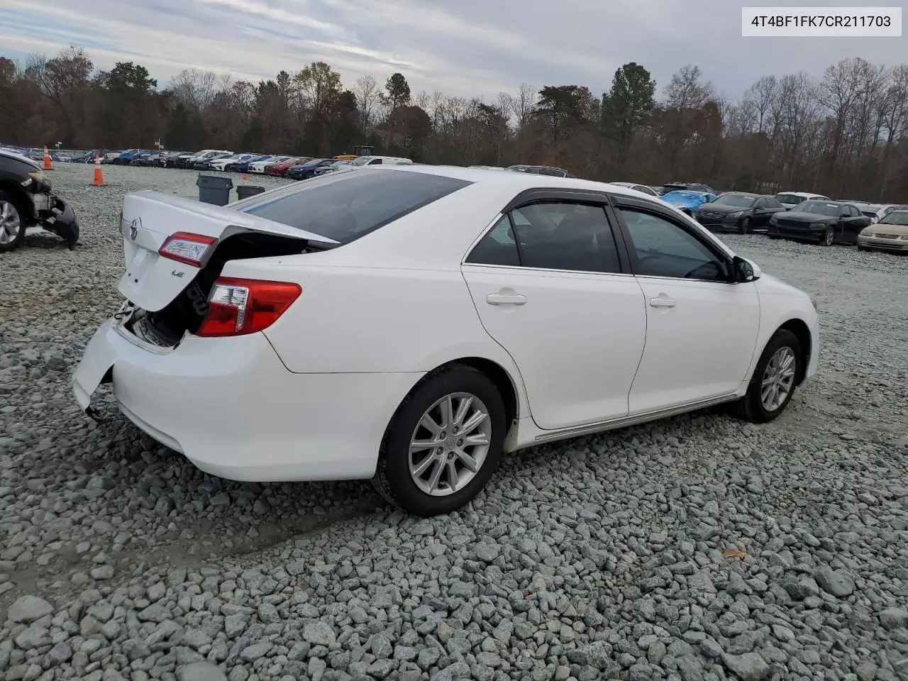 4T4BF1FK7CR211703 2012 Toyota Camry Base