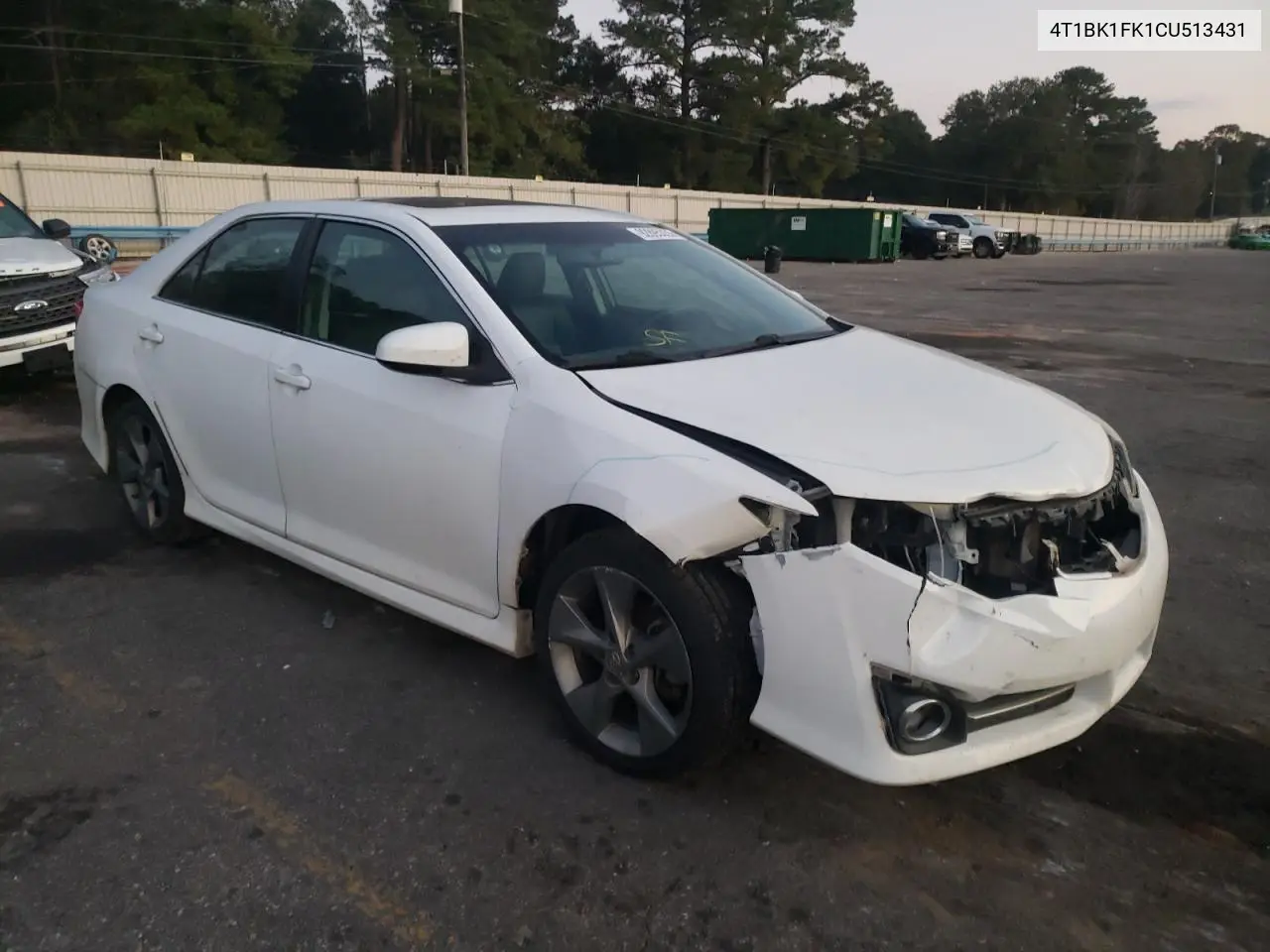 4T1BK1FK1CU513431 2012 Toyota Camry Se