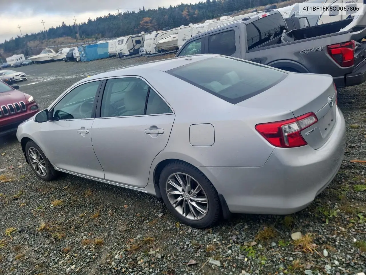 4T1BF1FK5CU067806 2012 Toyota Camry Base