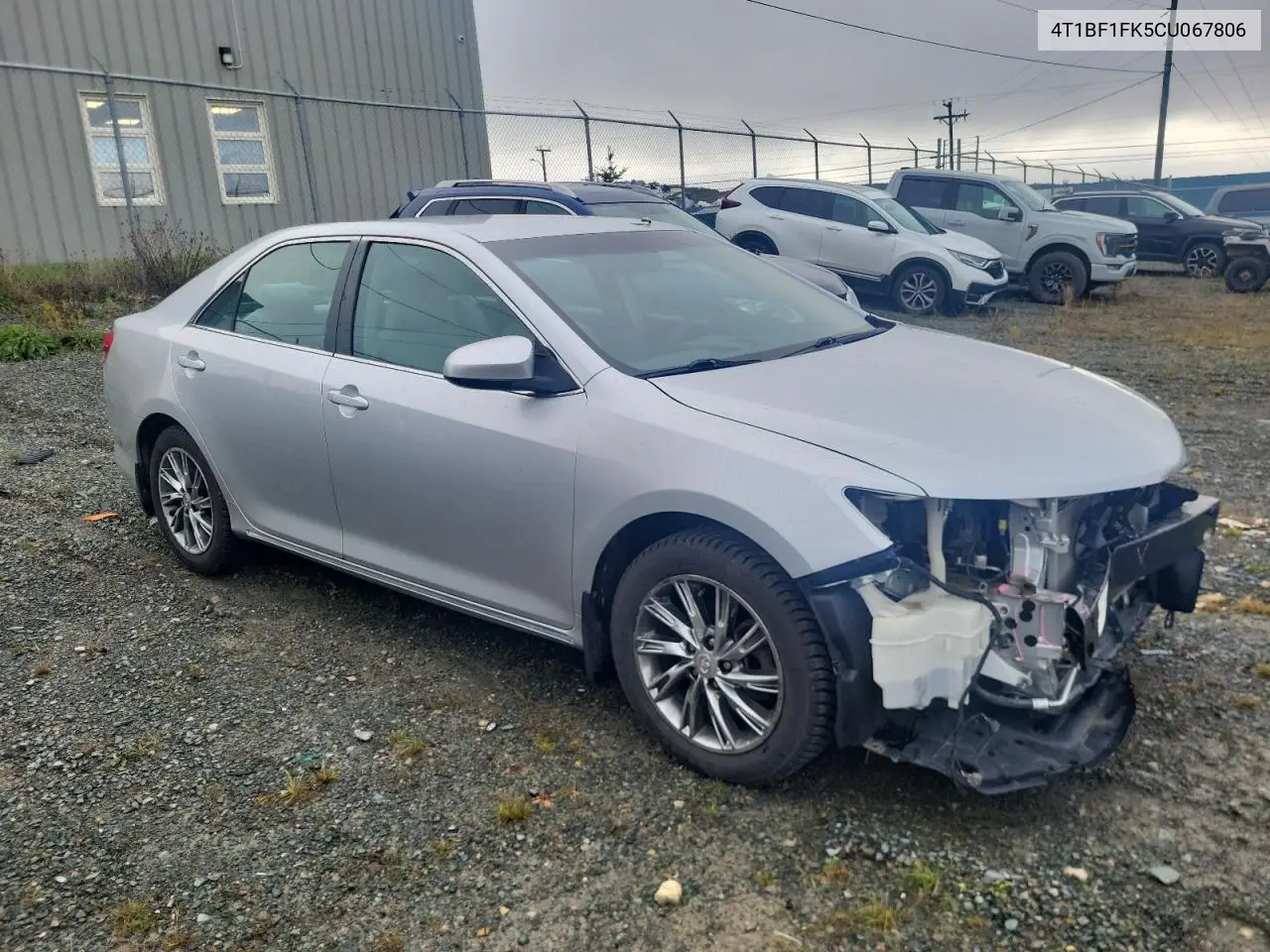 4T1BF1FK5CU067806 2012 Toyota Camry Base