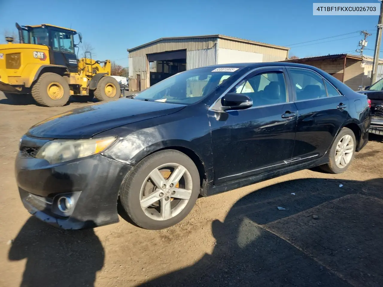 4T1BF1FKXCU026703 2012 Toyota Camry Base