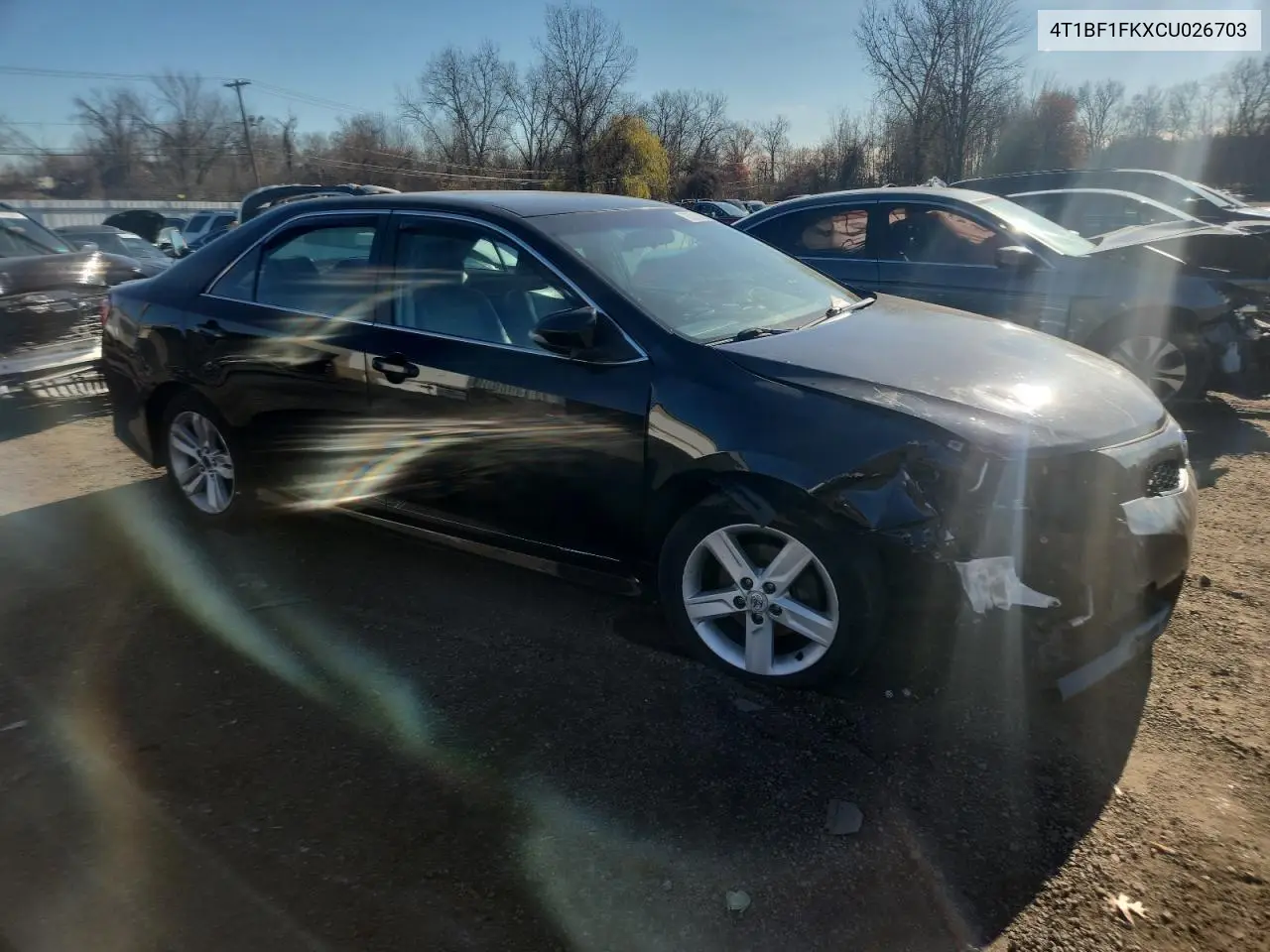 4T1BF1FKXCU026703 2012 Toyota Camry Base