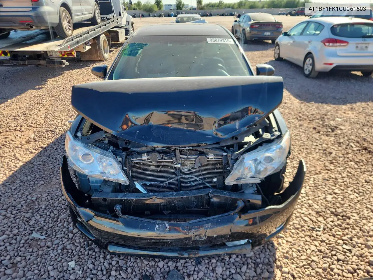4T1BF1FK1CU061503 2012 Toyota Camry Base