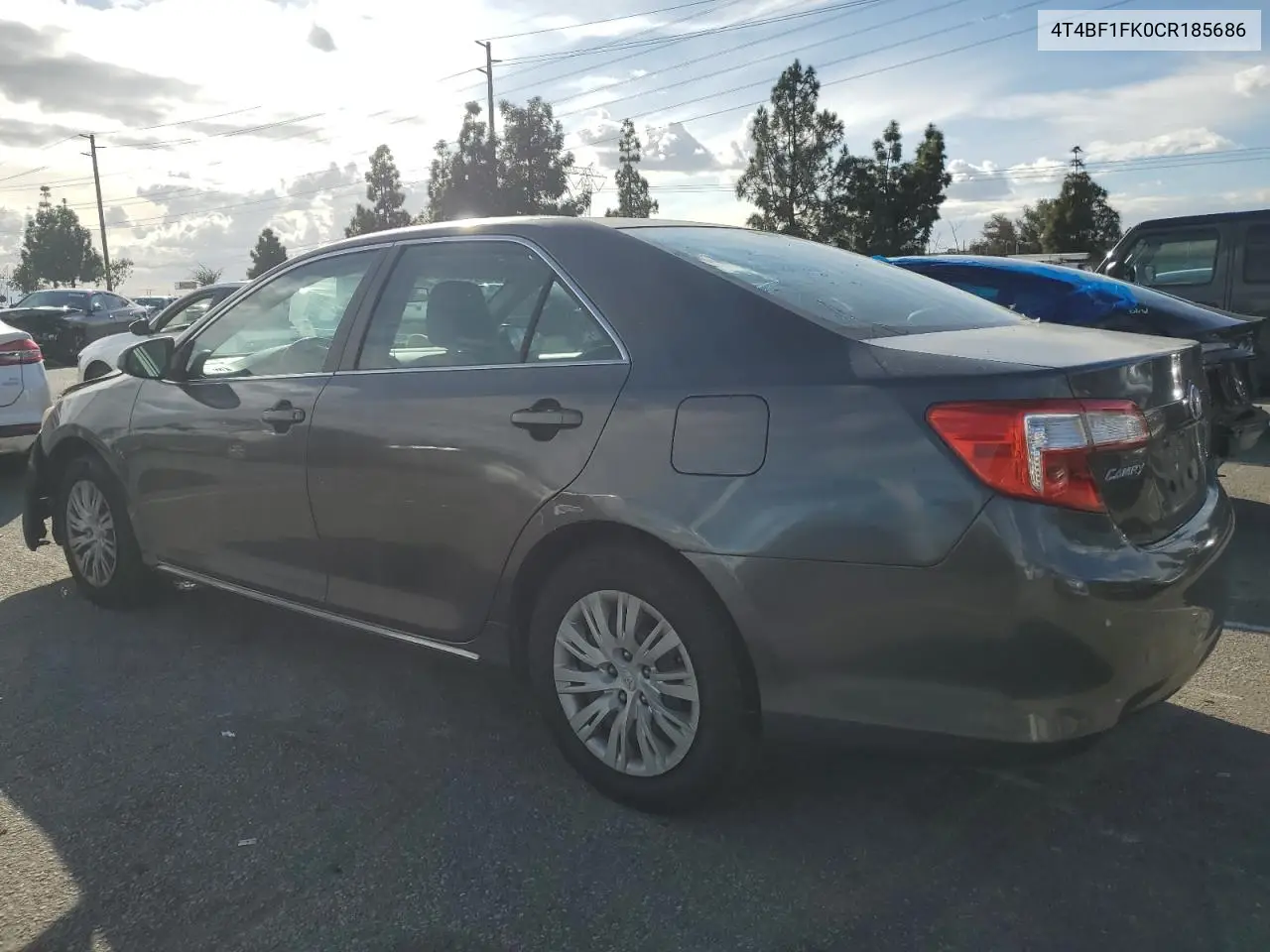 4T4BF1FK0CR185686 2012 Toyota Camry Base