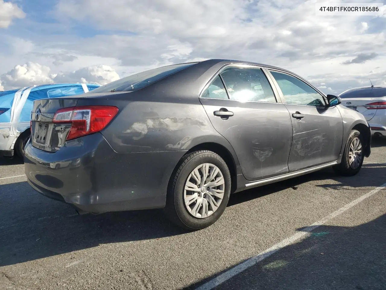 4T4BF1FK0CR185686 2012 Toyota Camry Base