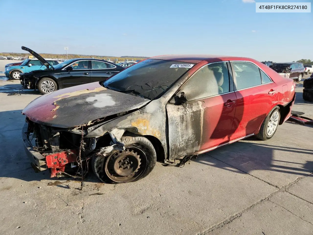 4T4BF1FK8CR274180 2012 Toyota Camry Base