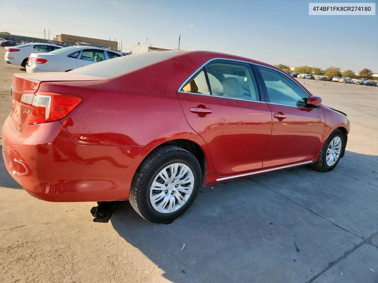 4T4BF1FK8CR274180 2012 Toyota Camry Base