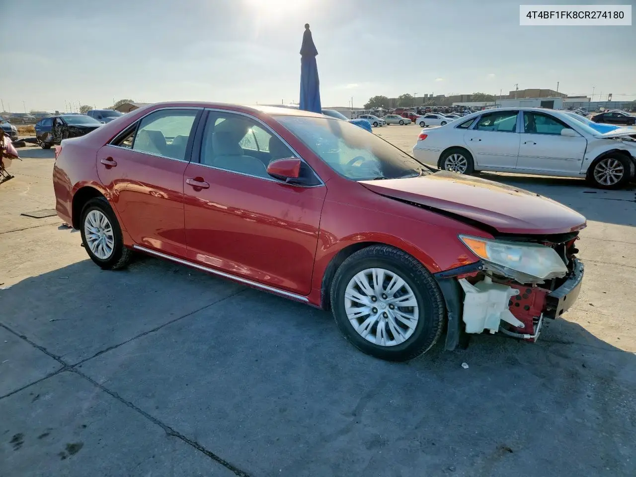 4T4BF1FK8CR274180 2012 Toyota Camry Base