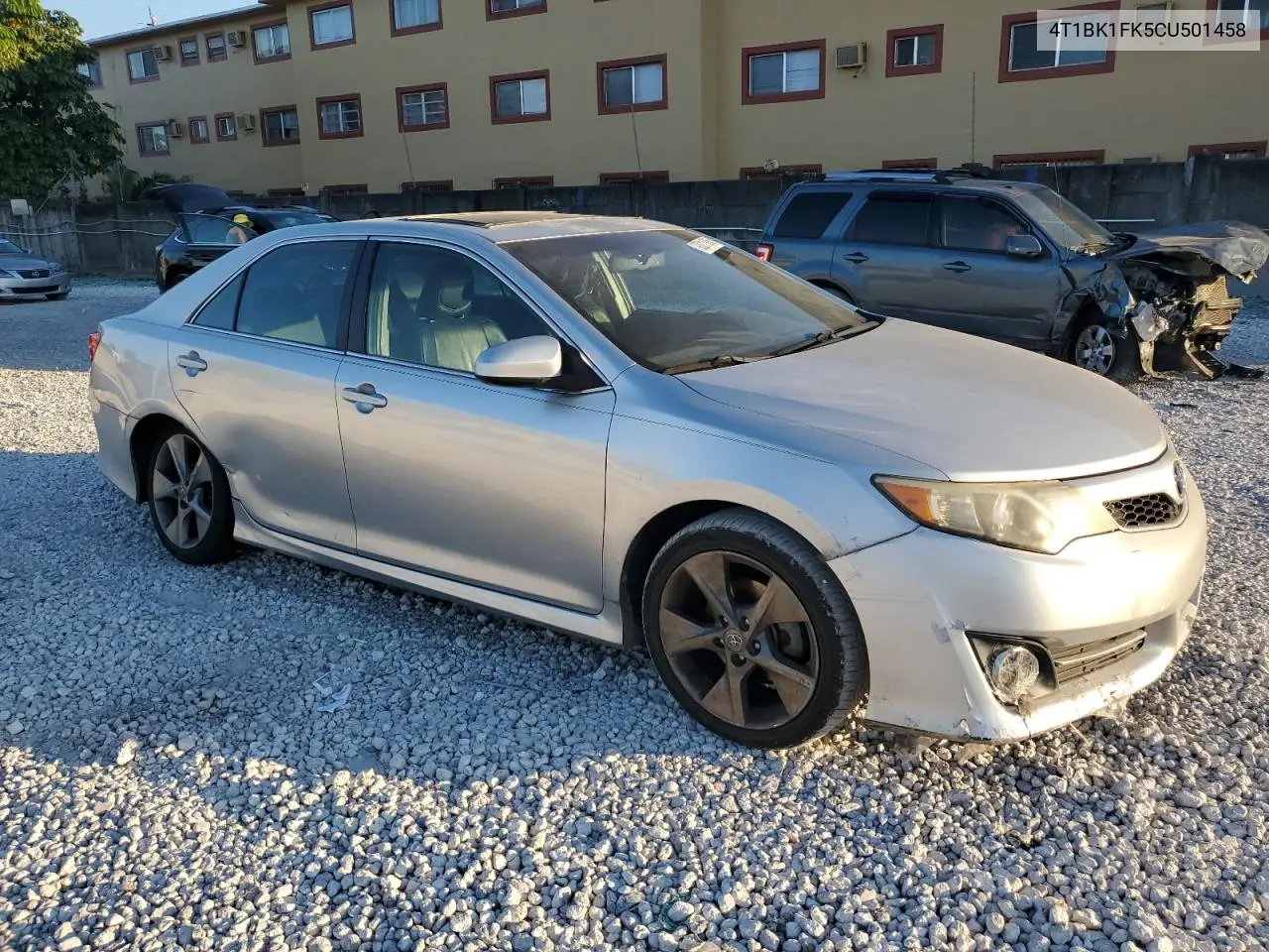 4T1BK1FK5CU501458 2012 Toyota Camry Se