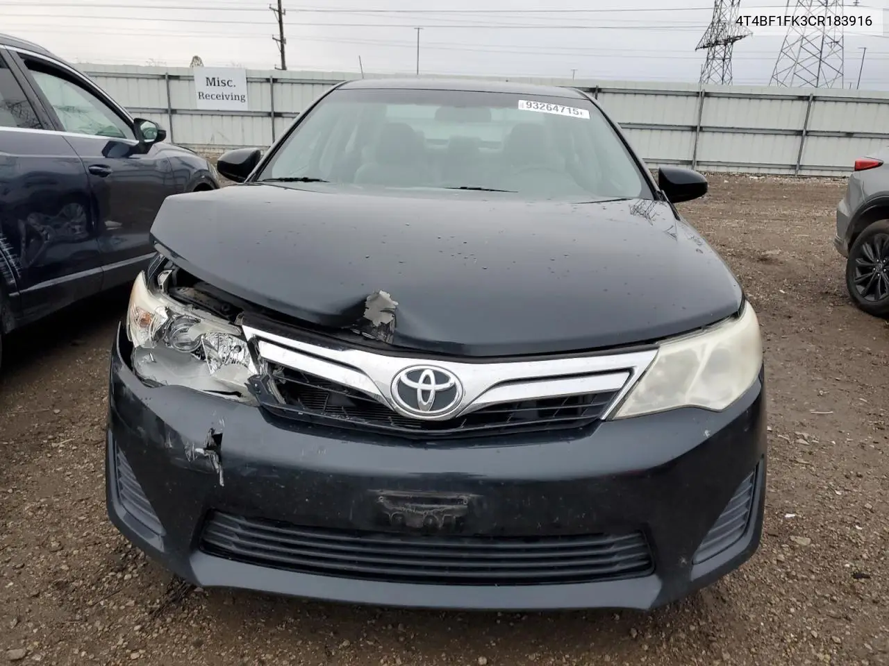4T4BF1FK3CR183916 2012 Toyota Camry Base