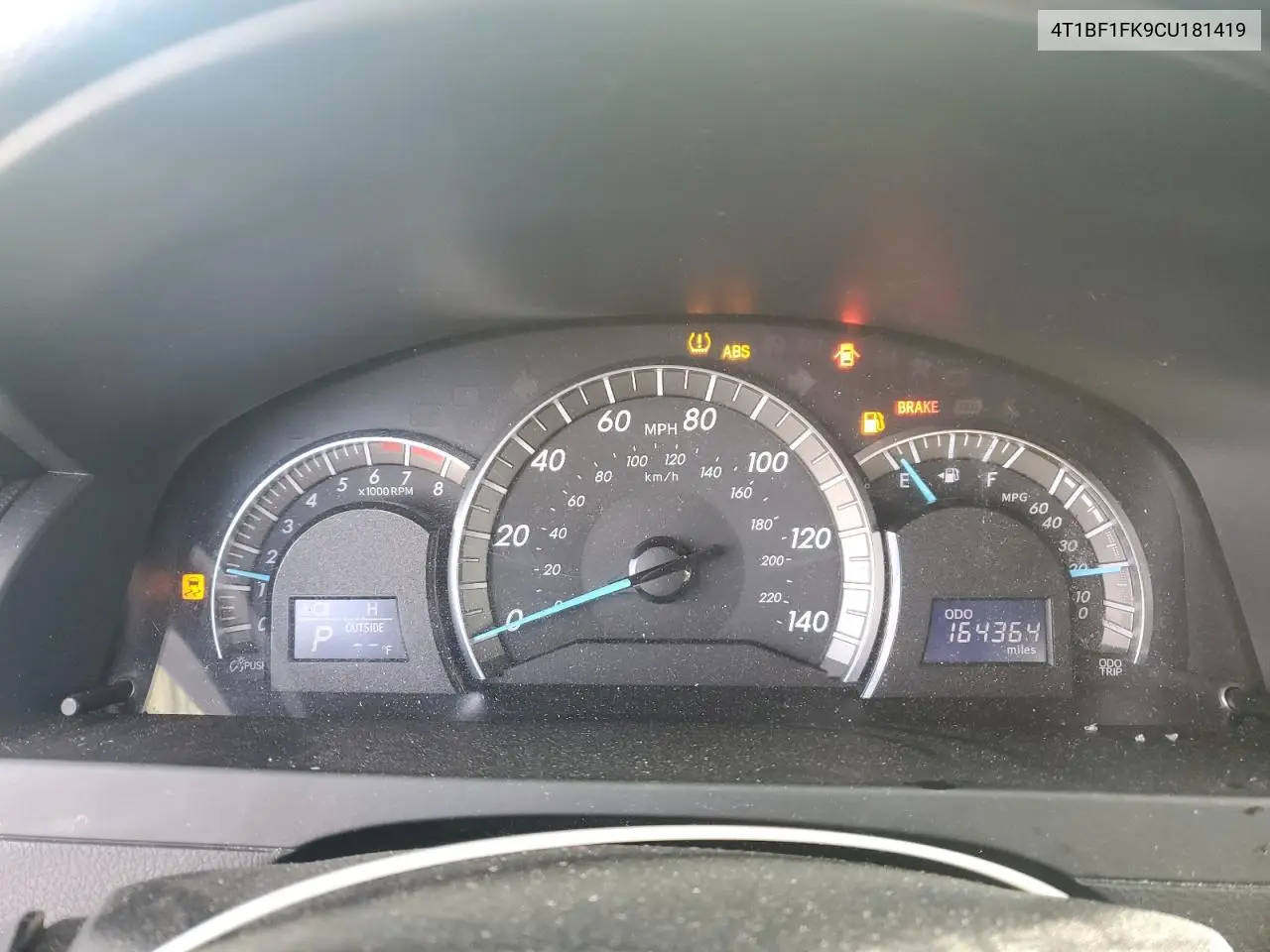4T1BF1FK9CU181419 2012 Toyota Camry Base