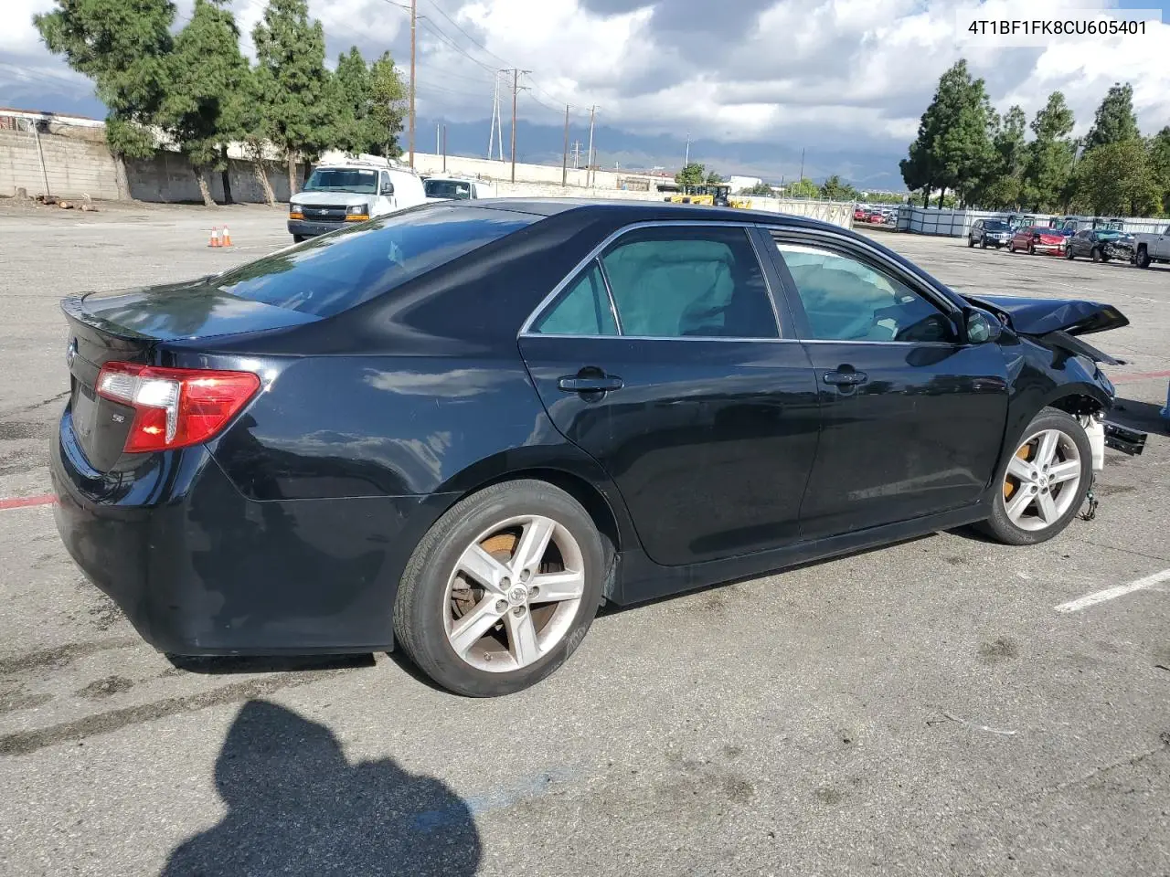 4T1BF1FK8CU605401 2012 Toyota Camry Base
