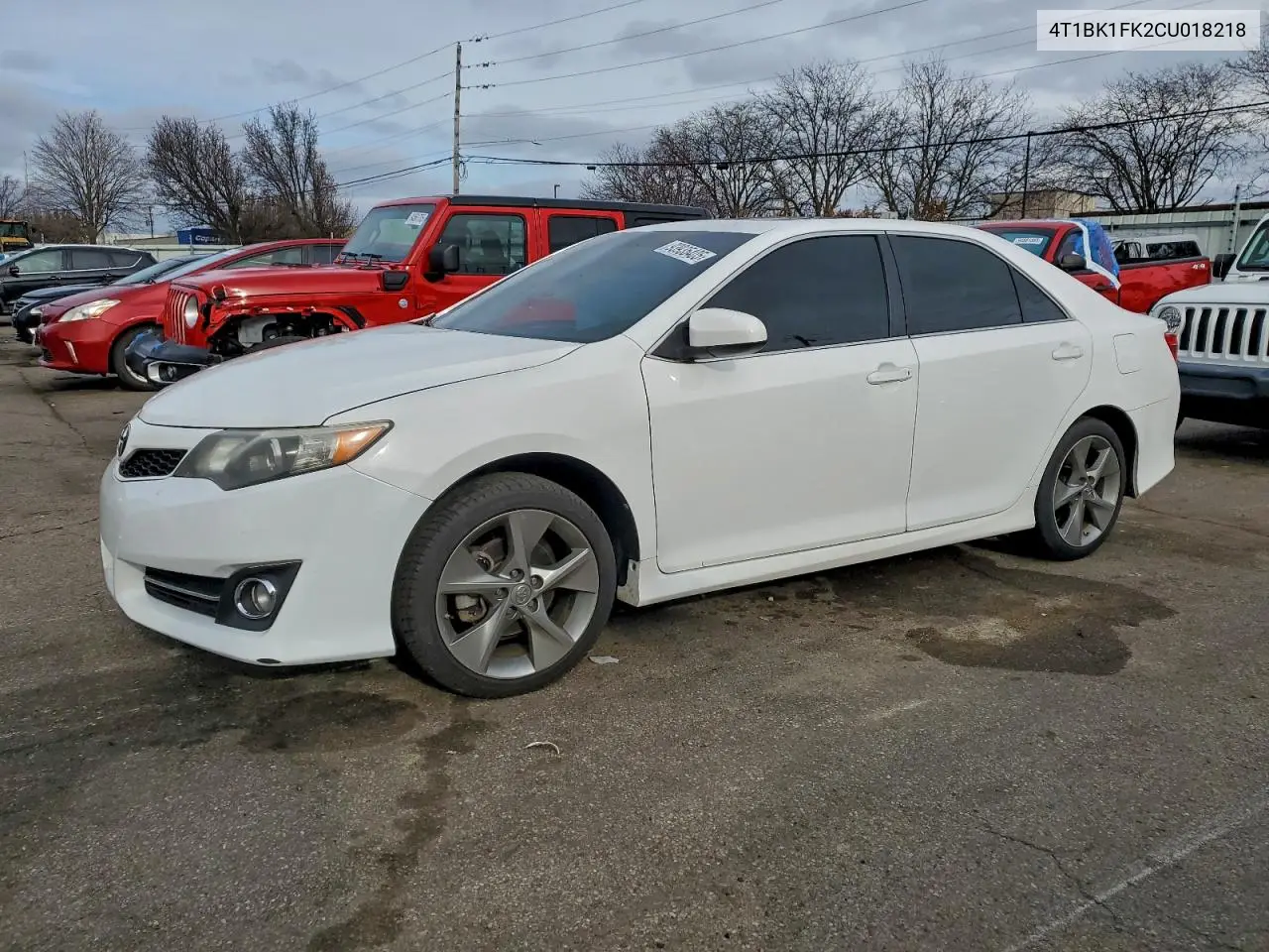 4T1BK1FK2CU018218 2012 Toyota Camry Se