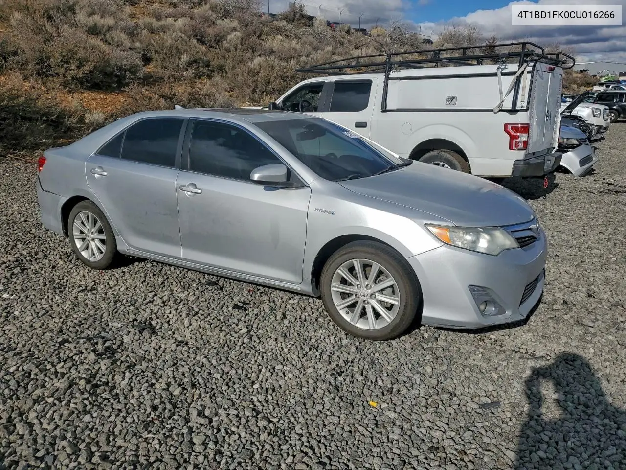 4T1BD1FK0CU016266 2012 Toyota Camry Hybrid