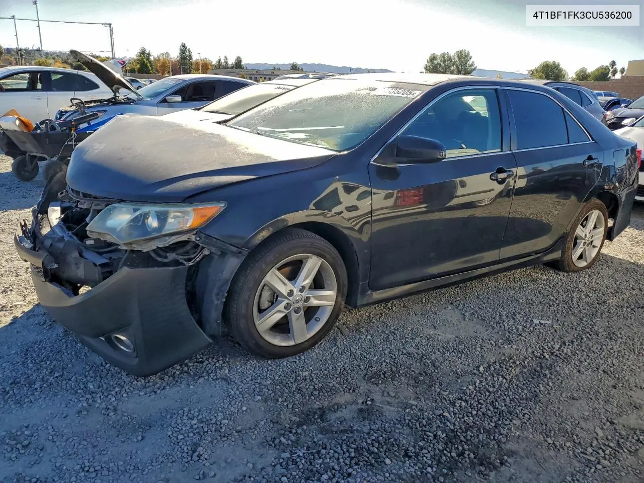 4T1BF1FK3CU536200 2012 Toyota Camry Base