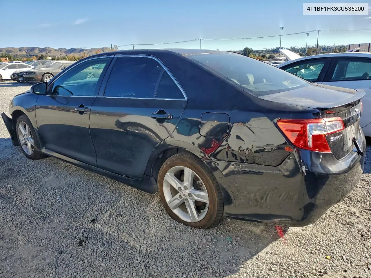4T1BF1FK3CU536200 2012 Toyota Camry Base