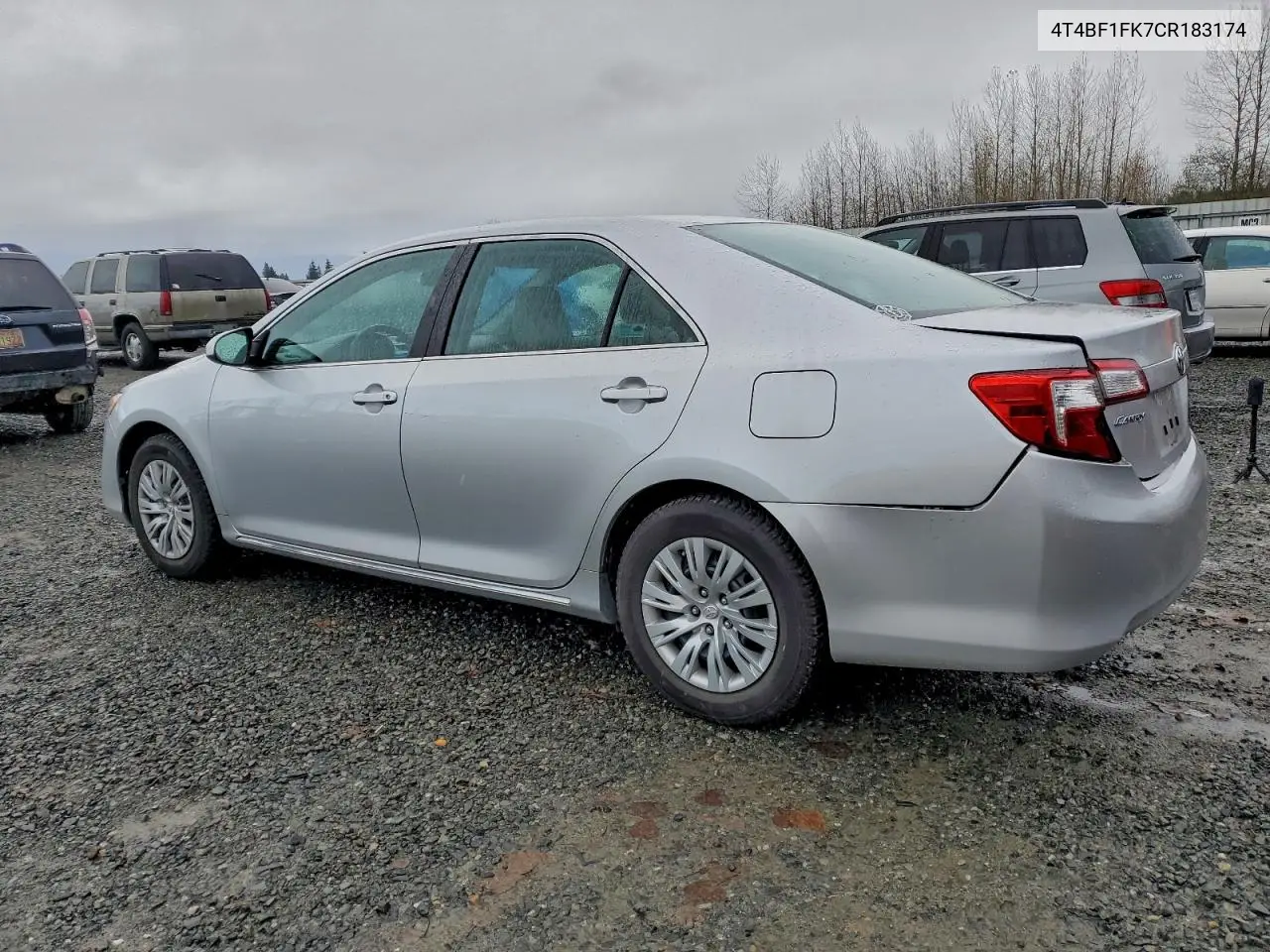 4T4BF1FK7CR183174 2012 Toyota Camry Base