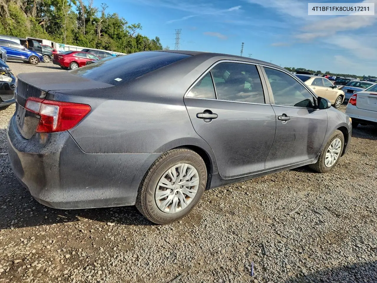 4T1BF1FK8CU617211 2012 Toyota Camry Base