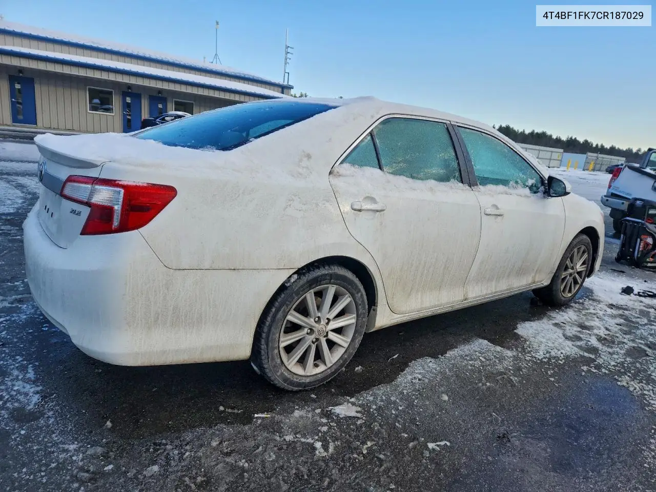 4T4BF1FK7CR187029 2012 Toyota Camry Base
