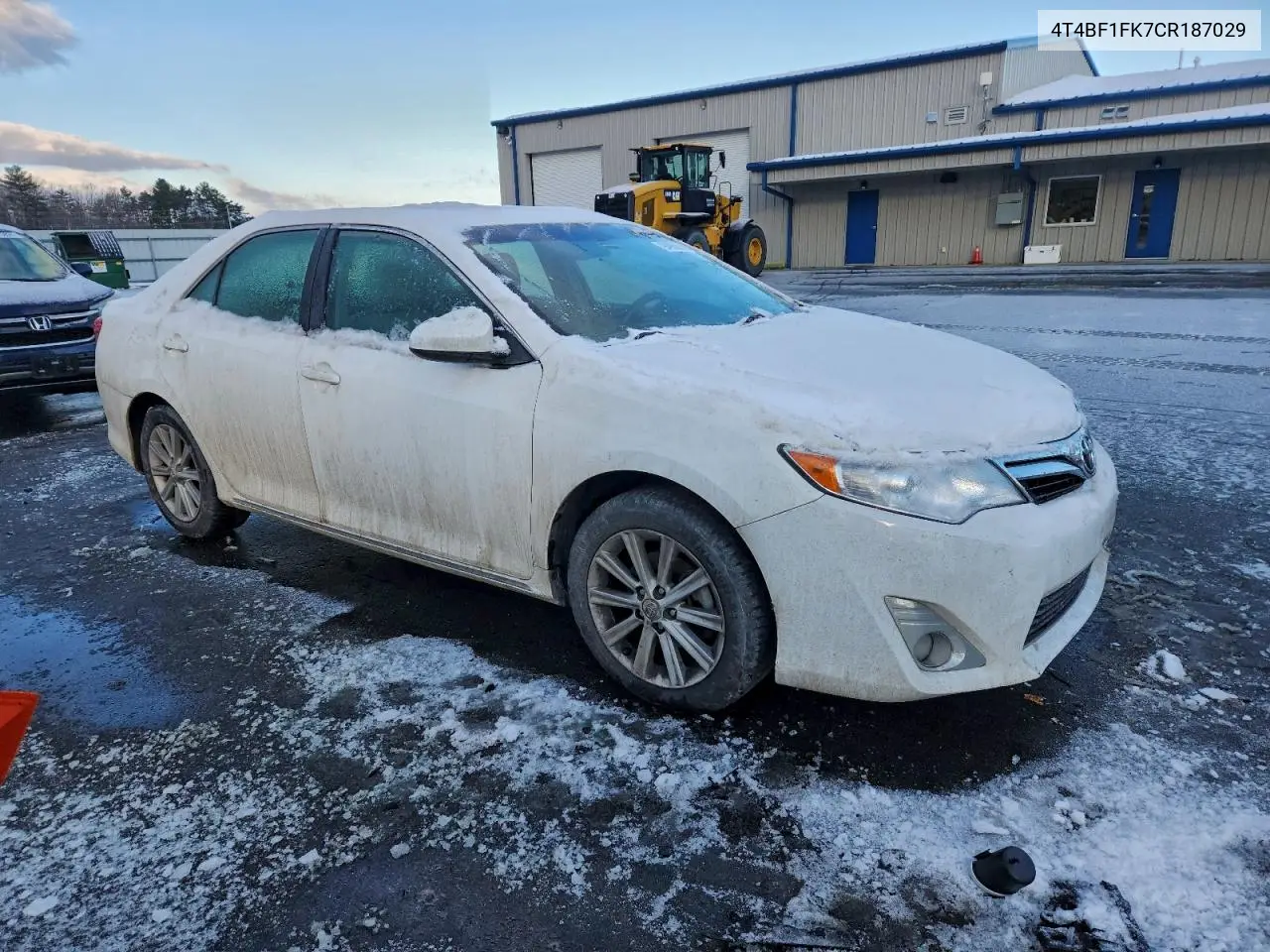 4T4BF1FK7CR187029 2012 Toyota Camry Base