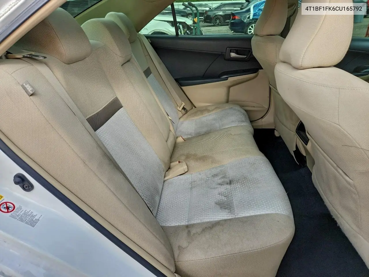 4T1BF1FK6CU165792 2012 Toyota Camry Base