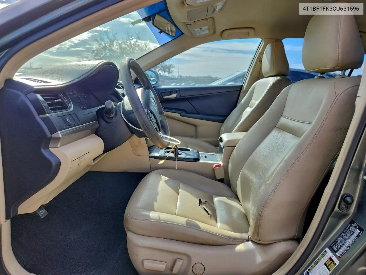 4T1BF1FK3CU631596 2012 Toyota Camry Base