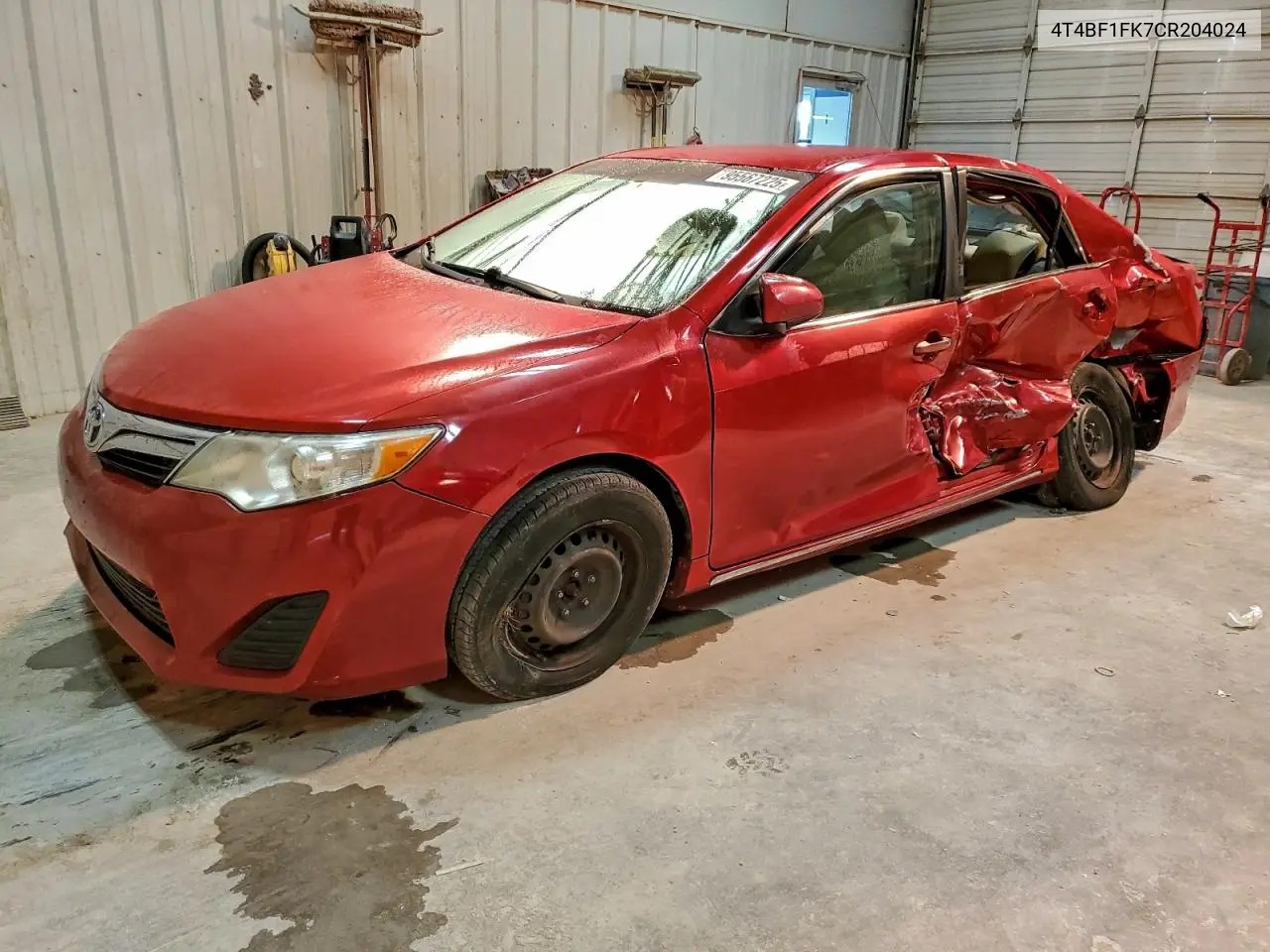 4T4BF1FK7CR204024 2012 Toyota Camry Base