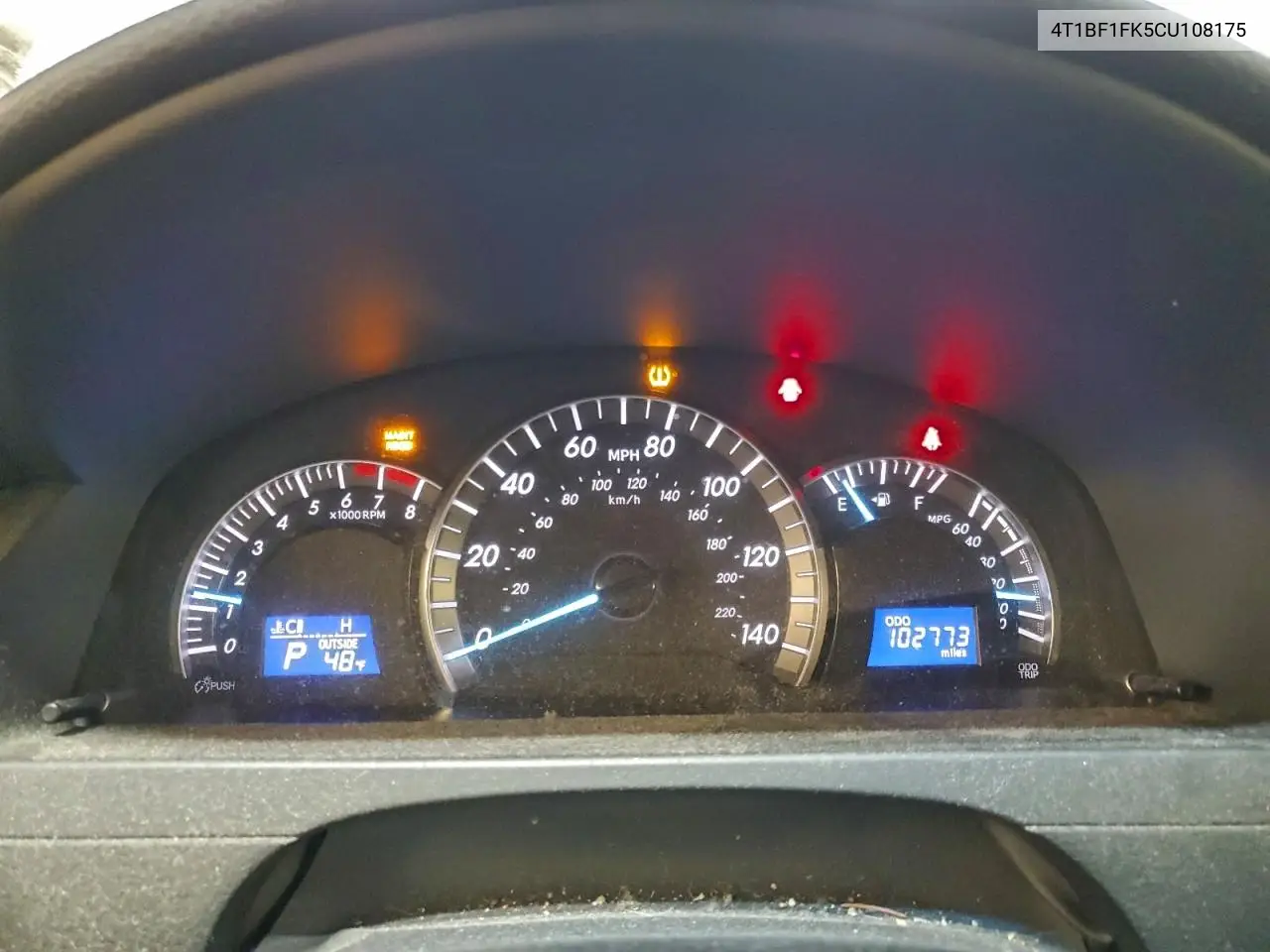 4T1BF1FK5CU108175 2012 Toyota Camry Base
