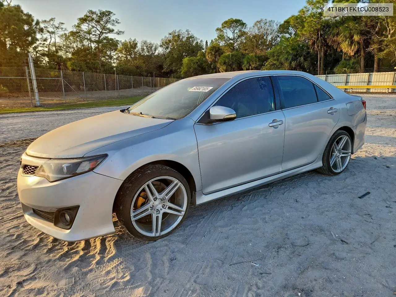 4T1BK1FK1CU008523 2012 Toyota Camry Se