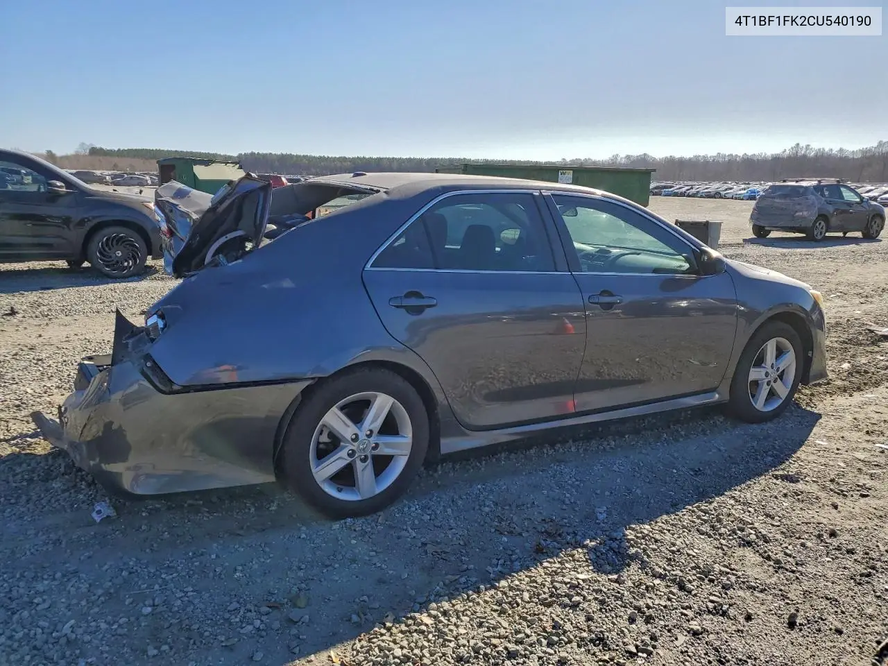 4T1BF1FK2CU540190 2012 Toyota Camry Base