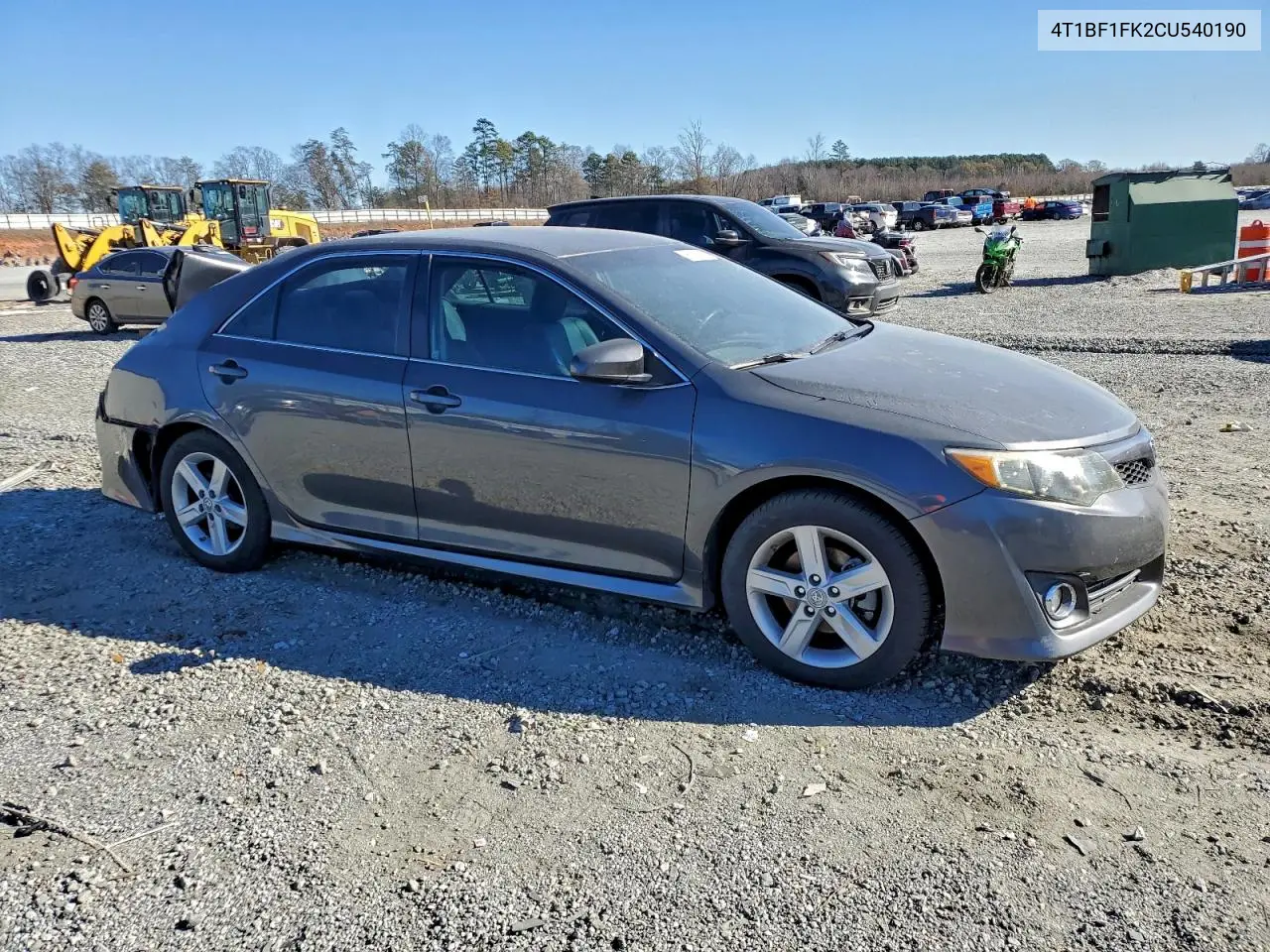 4T1BF1FK2CU540190 2012 Toyota Camry Base