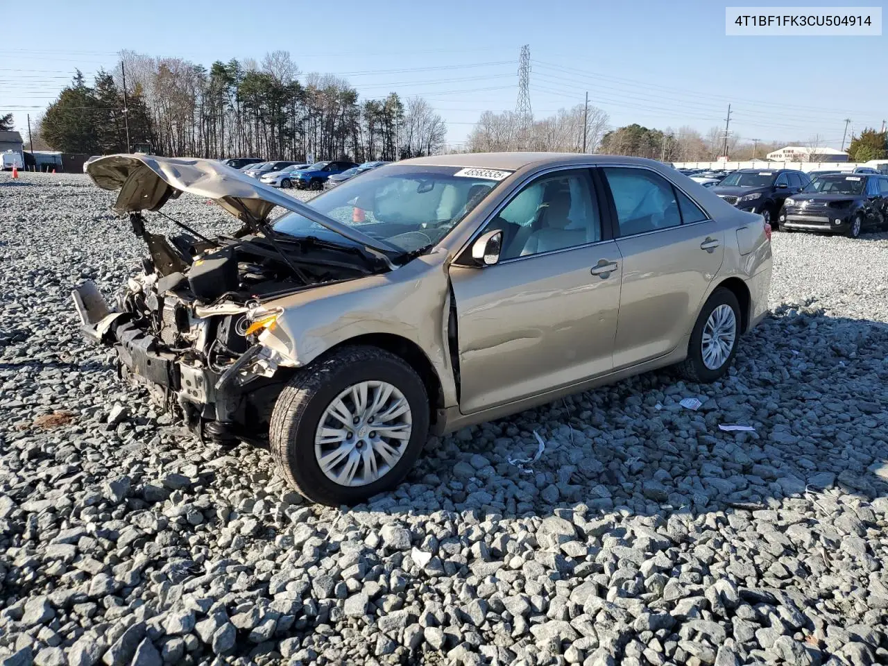 4T1BF1FK3CU504914 2012 Toyota Camry Base