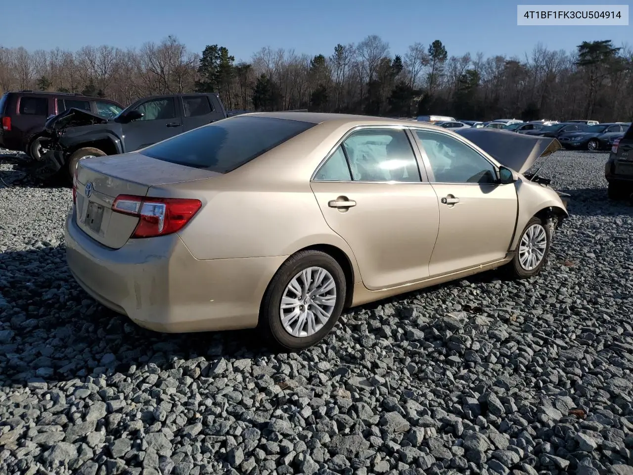 4T1BF1FK3CU504914 2012 Toyota Camry Base